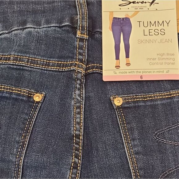SEVEN7 Jeans Tummyless Skinny Ankle‎ Length Womens Sz 6 - Picture 7 of 12